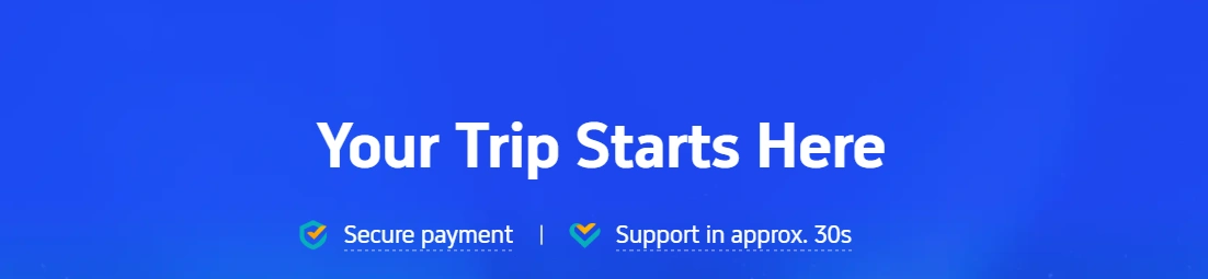 Trip code discount coupon banner